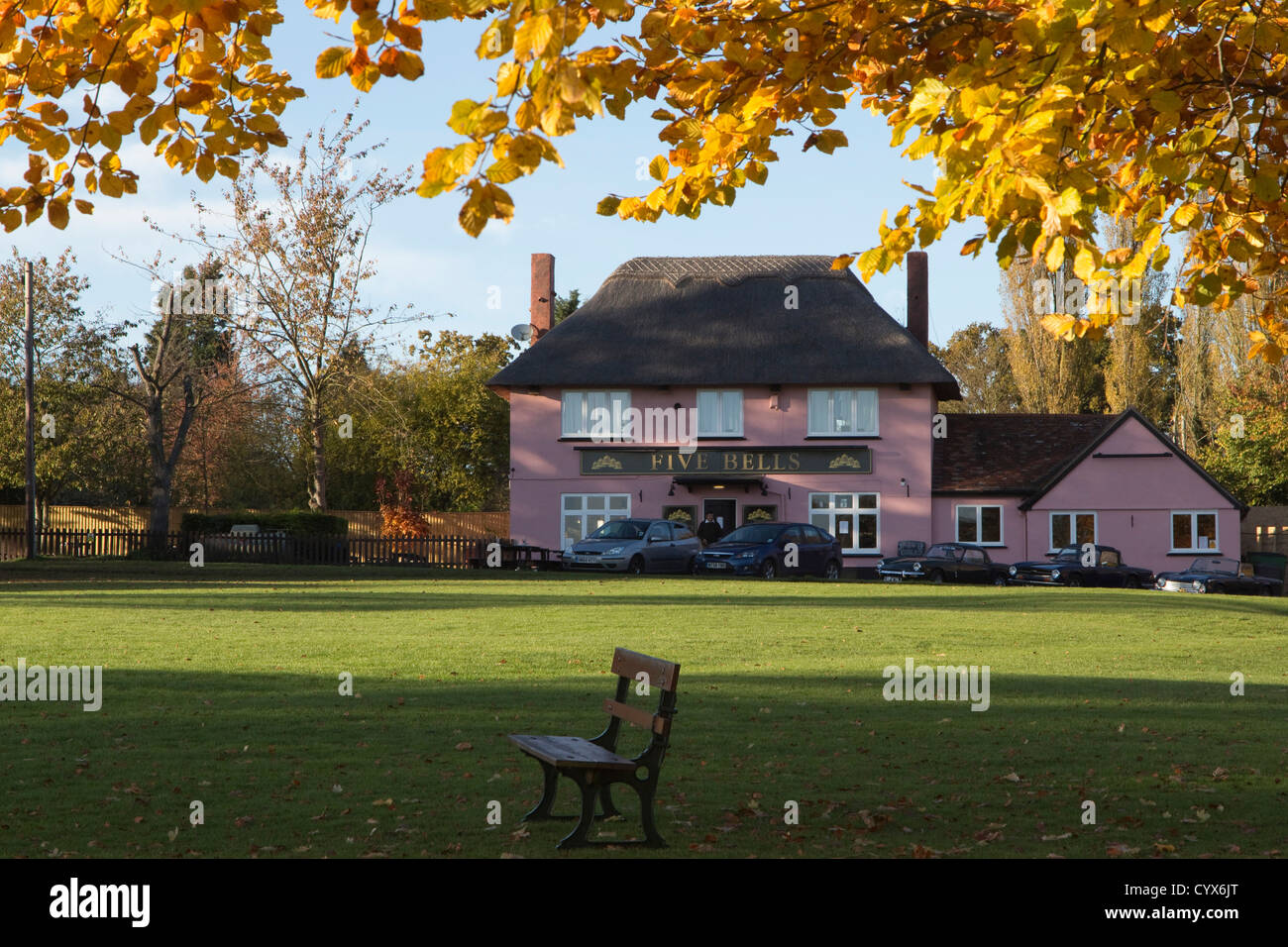 cavendish suffolk village england uk Stock Photo Alamy