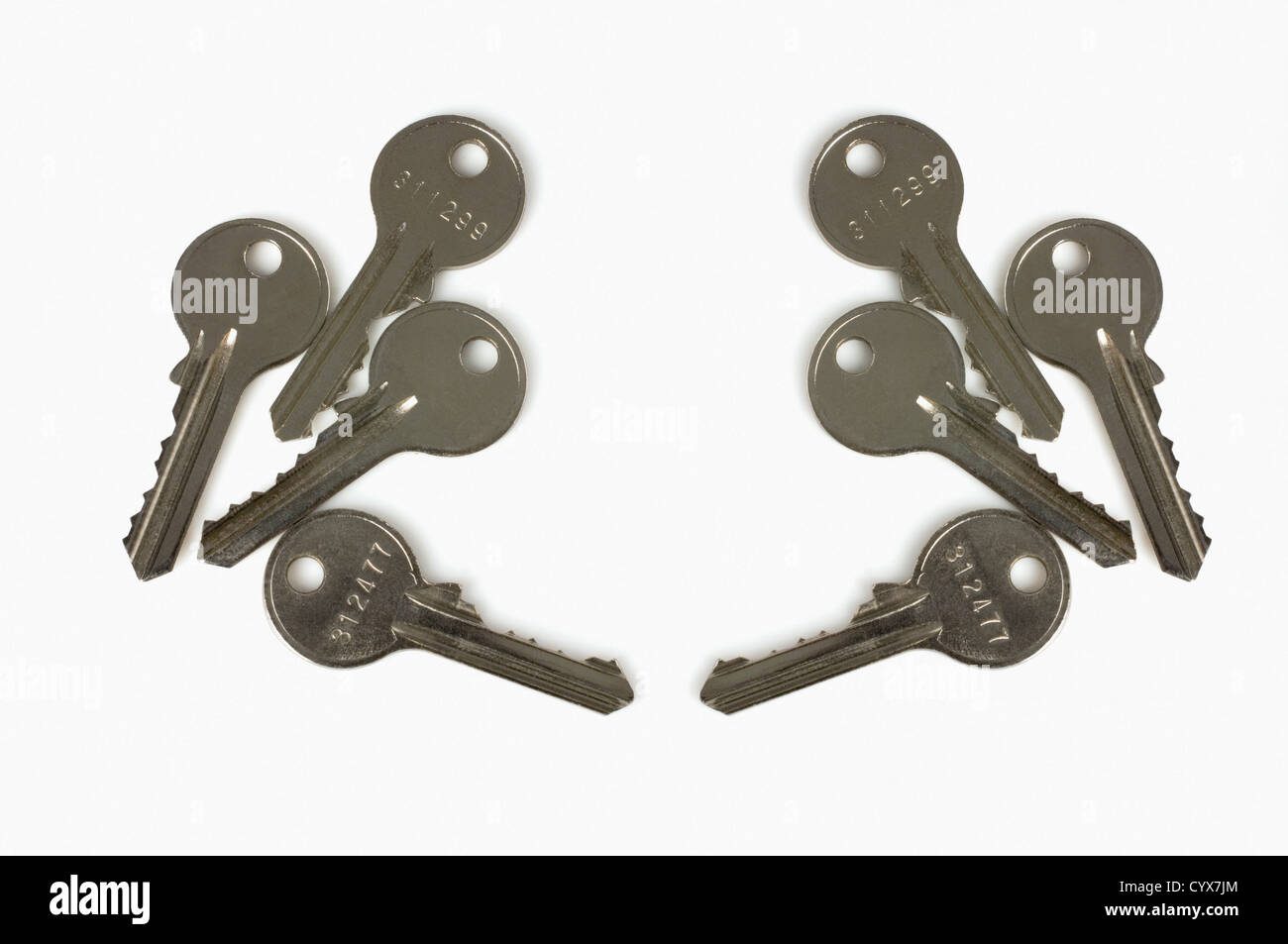 Closeup of keys Stock Photo Alamy