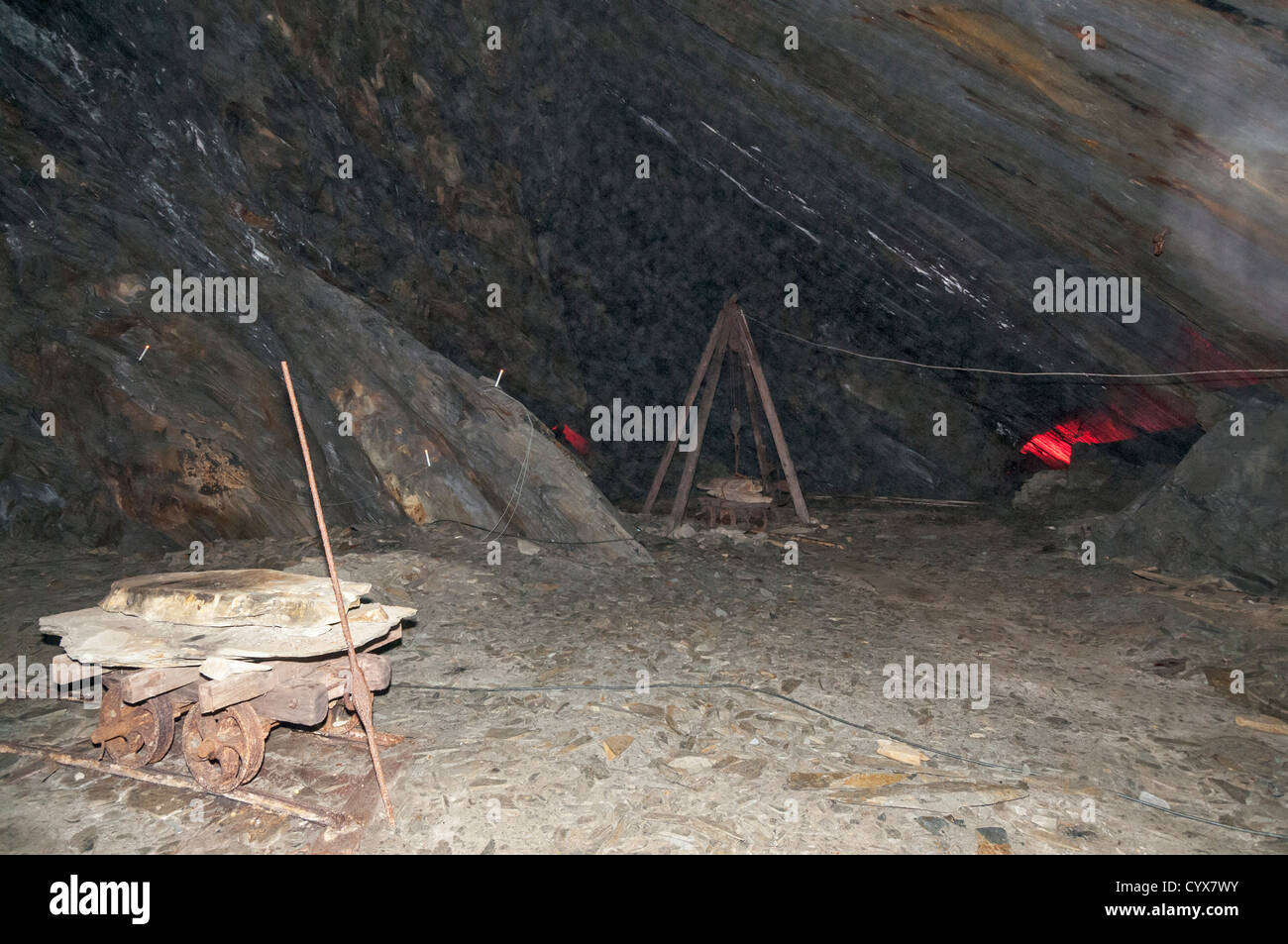 Wales, Snowdonia, Blaenau Ffestiniog, Llechwedd Slate Caverns
