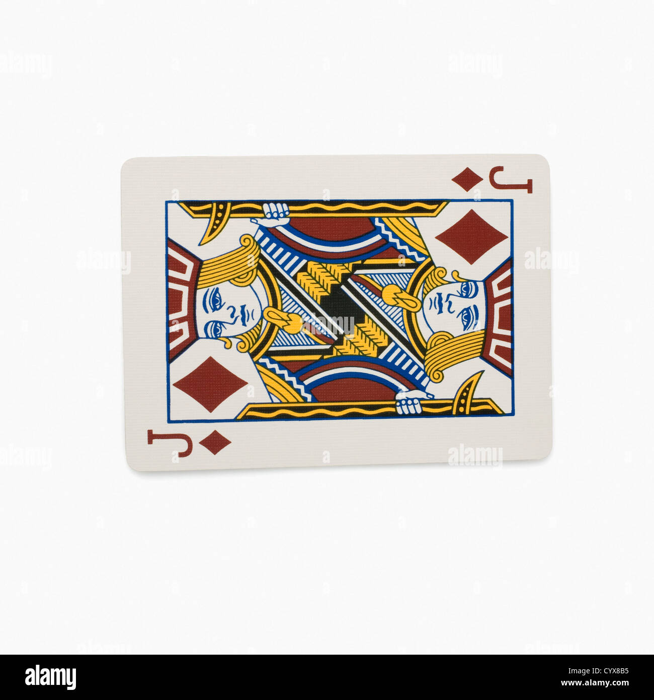 Jack of diamonds playing card Stock Photo Alamy