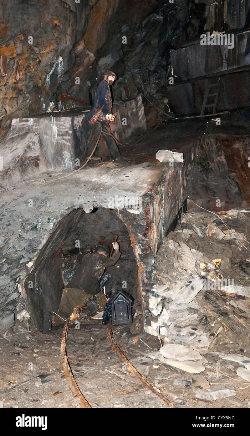 Wales, Snowdonia, Blaenau Ffestiniog, Llechwedd Slate Caverns