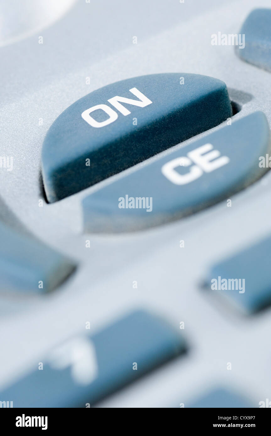 Close-up of buttons of a calculator Stock Photo - Alamy