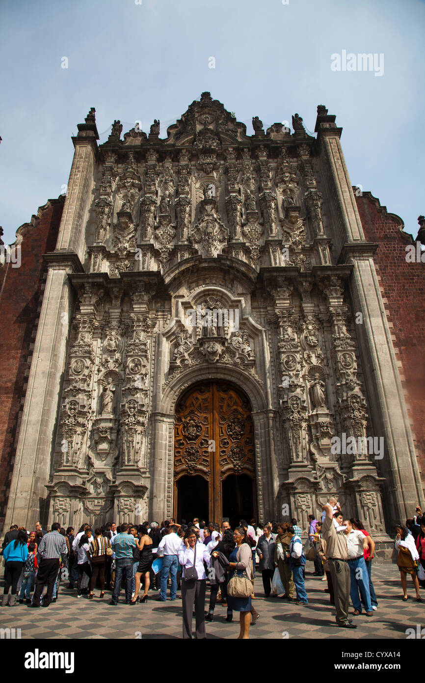 Metropolitan Cathedral of the Assumption of Mary of Mexico City - Tabernacle Extension Stock Photo