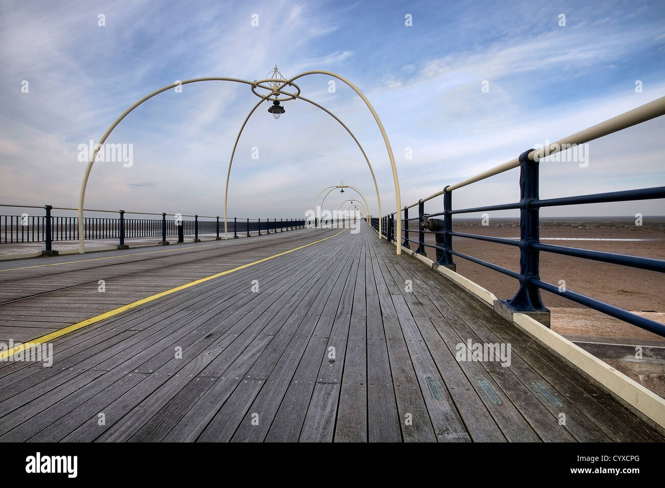 Fully restored Southport promenade at the seaside coastal town Stock Photo Alamy