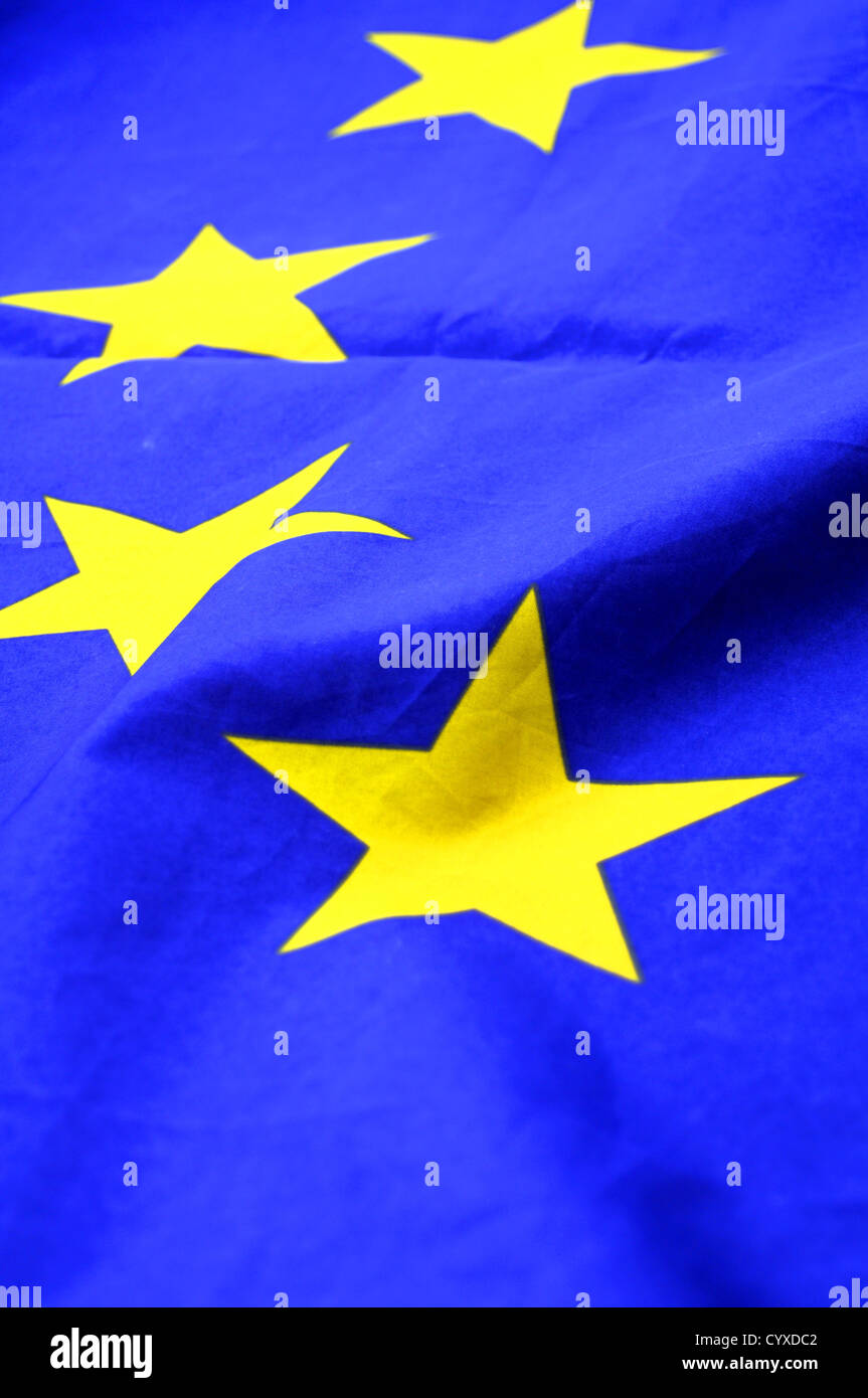eu or european union flag in blue with yellow stars Stock Photo - Alamy