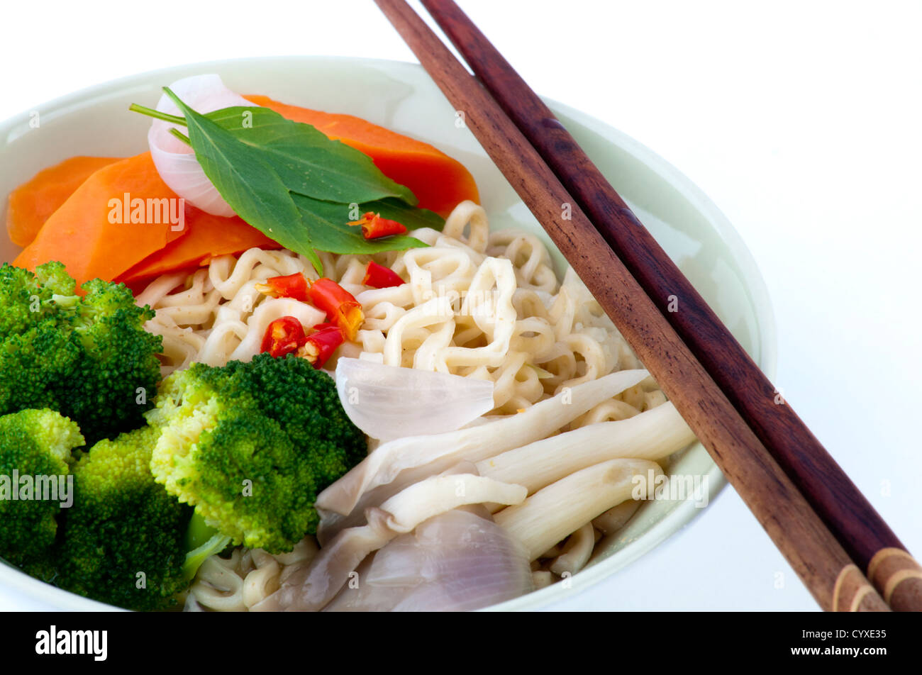Japanese Ramen Noodles, serve with chopsticks Stock Photo Alamy