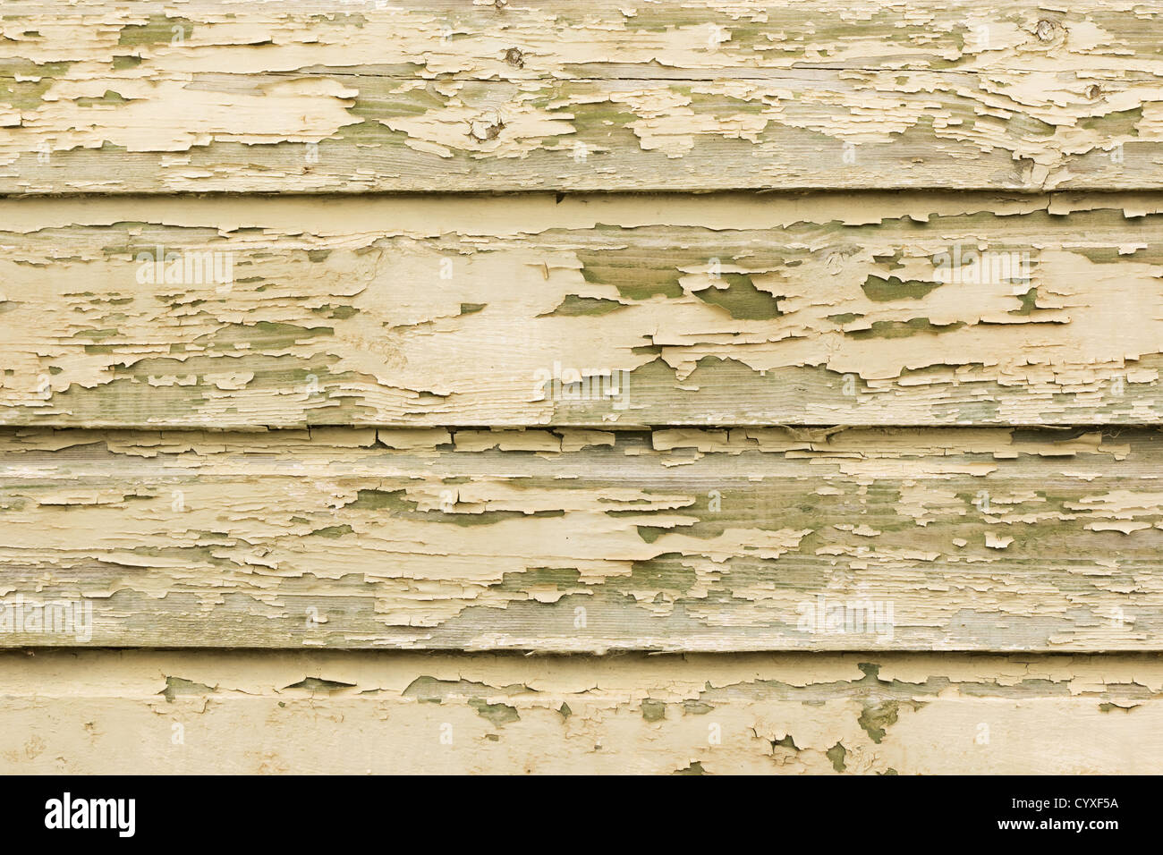 Painted peeling wooden panels texture Stock Photo