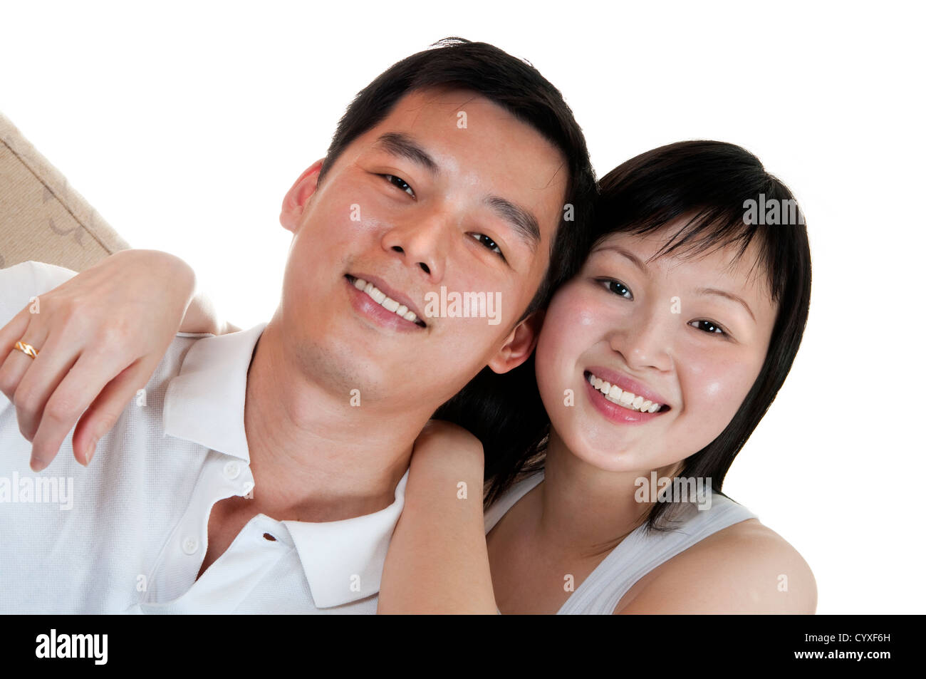 Portrait of Young Asian couple with smiling face Stock Photo - Alamy
