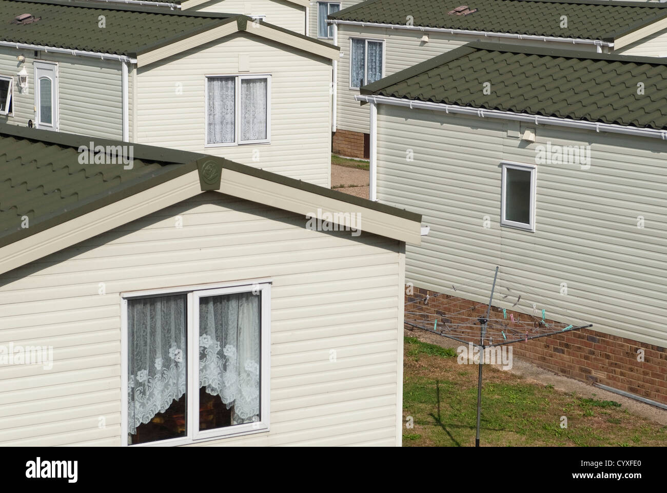 Single unit housing at Canvey Island Essex UK Stock Photo Alamy