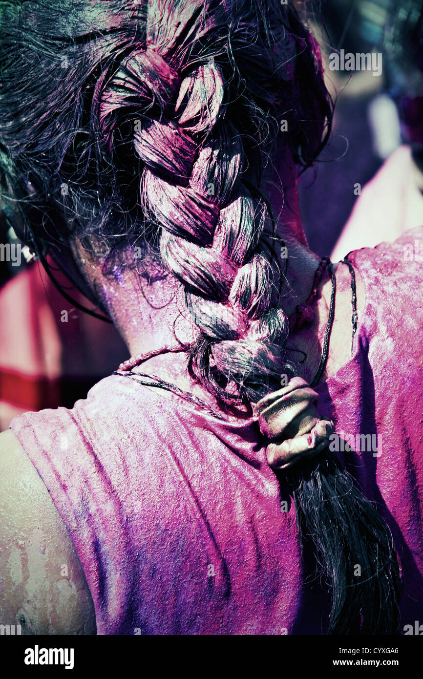 Braid hair india hi-res stock photography and images - Alamy