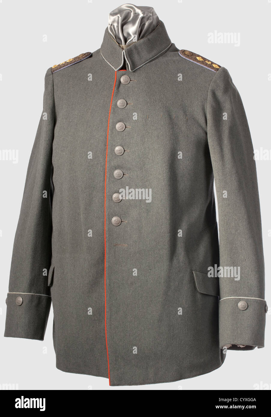 A field-grey tunic,for a captain of the 8th Prussian Train Unit Of