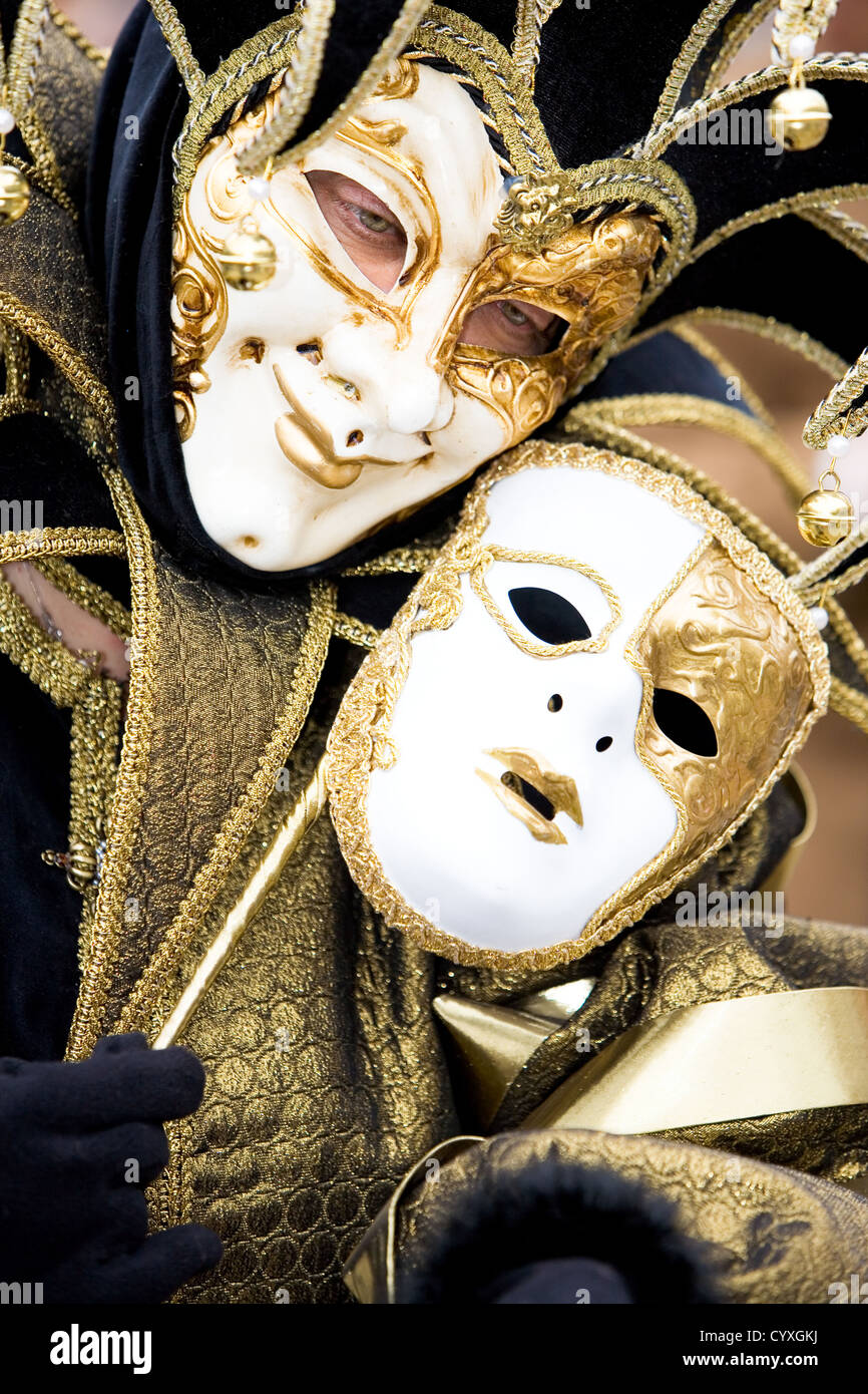 A joker at the Venice Carnival Stock Photo - Alamy