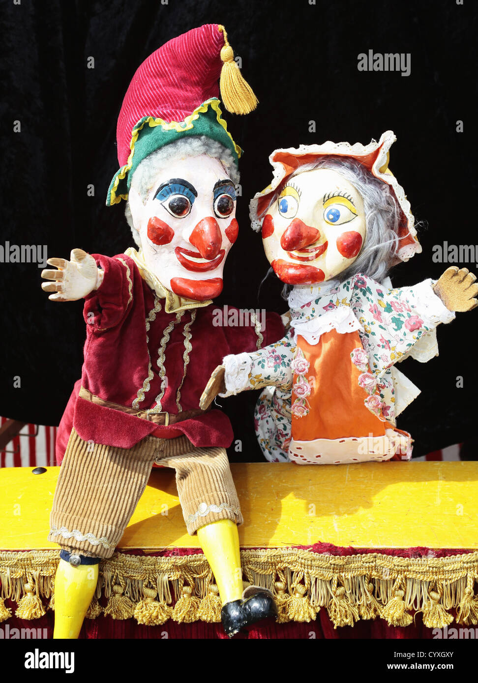 Punch and Judy puppets at Sissinghurst Fete Punch and Judy from