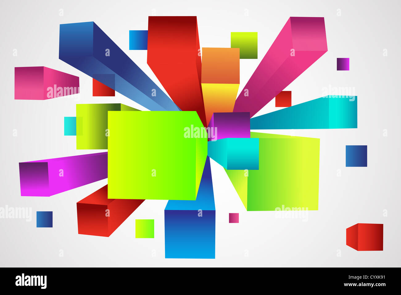Colorful spectrum vector cube design hi-res stock photography and ...