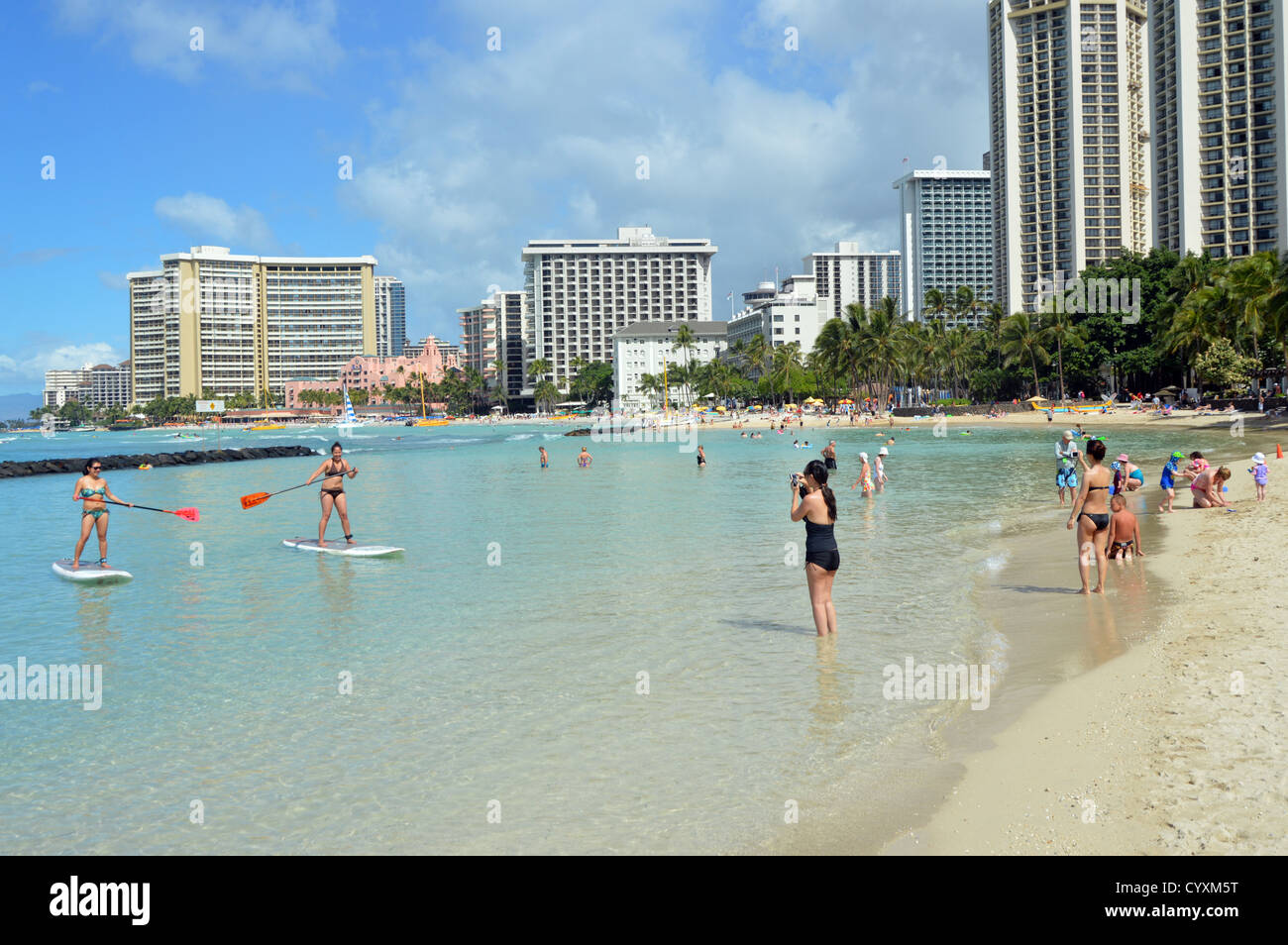 Waikiki beach hawaii hi-res stock photography and images - Alamy
