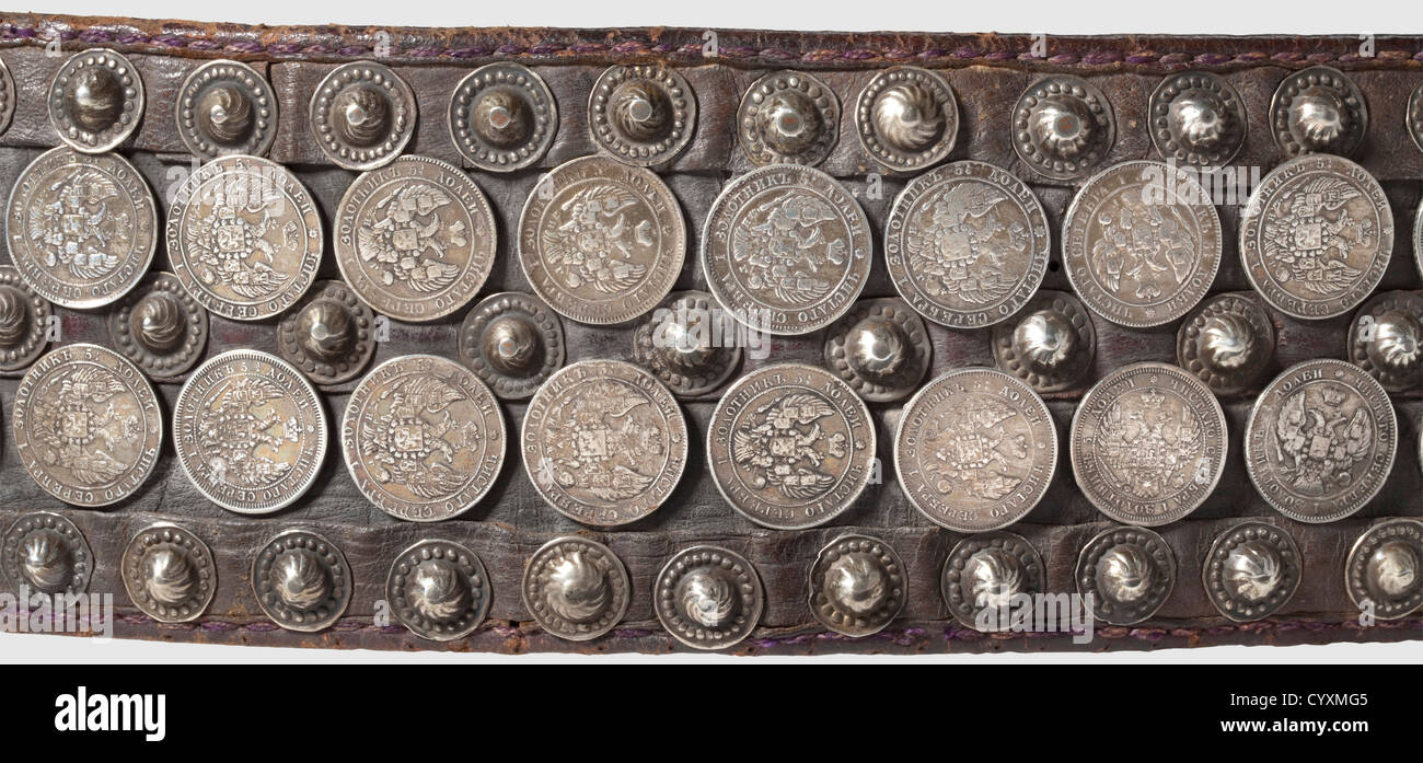 silver coin belt