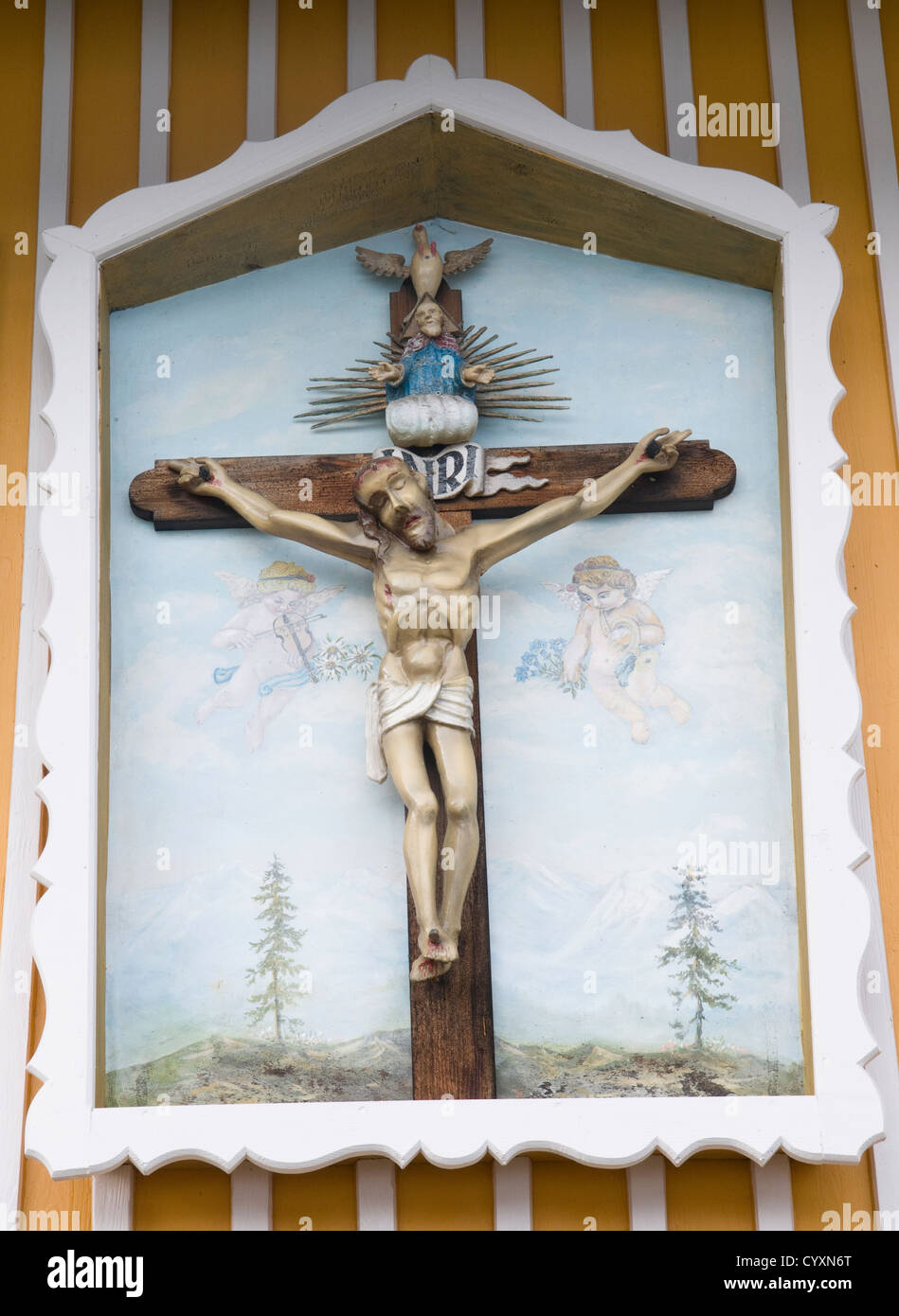 Germany, Close up of crucifix Stock Photo