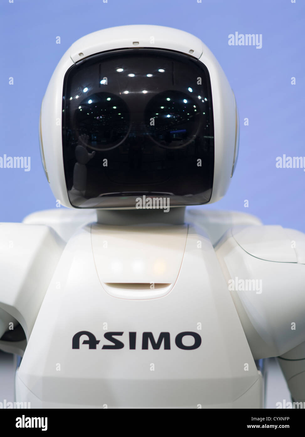 Honda's ASIMO robot at the Honda Welcome Plaza, Aoyama, Tokyo A.S.I.M.O. = Advanced Step in Innovative Mobility Stock Photo