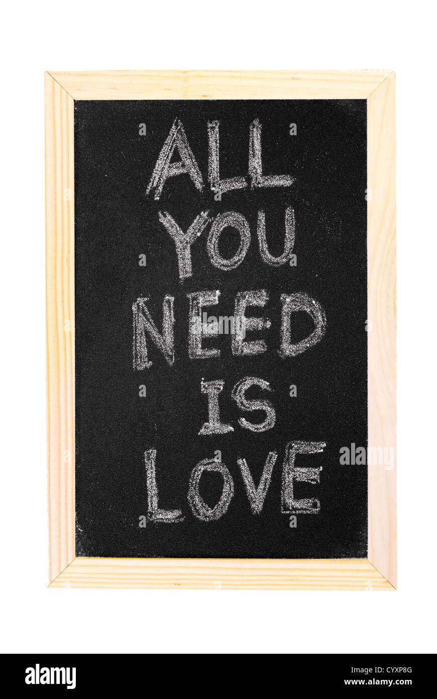 Love is all you need sign hi-res stock photography and images - Alamy