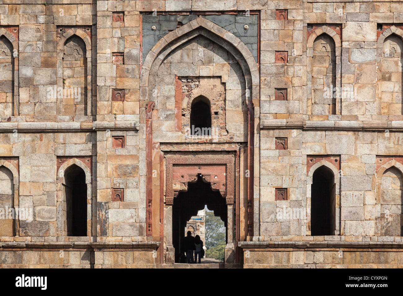 India, New Delhi, View of Lodi Gardens Stock Photo