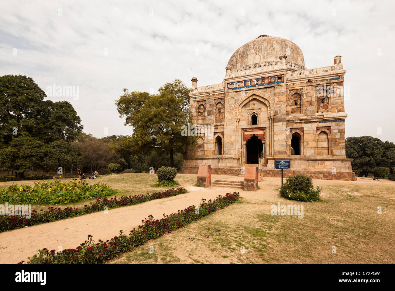 India, New Delhi, View of Lodi Gardens Stock Photo