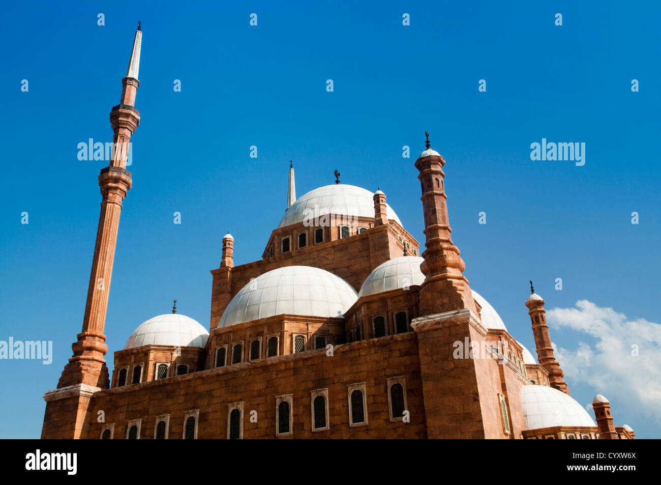 Exterior view of Mohammed Ali Mosque, Cairo, Egypt. Stock Photo