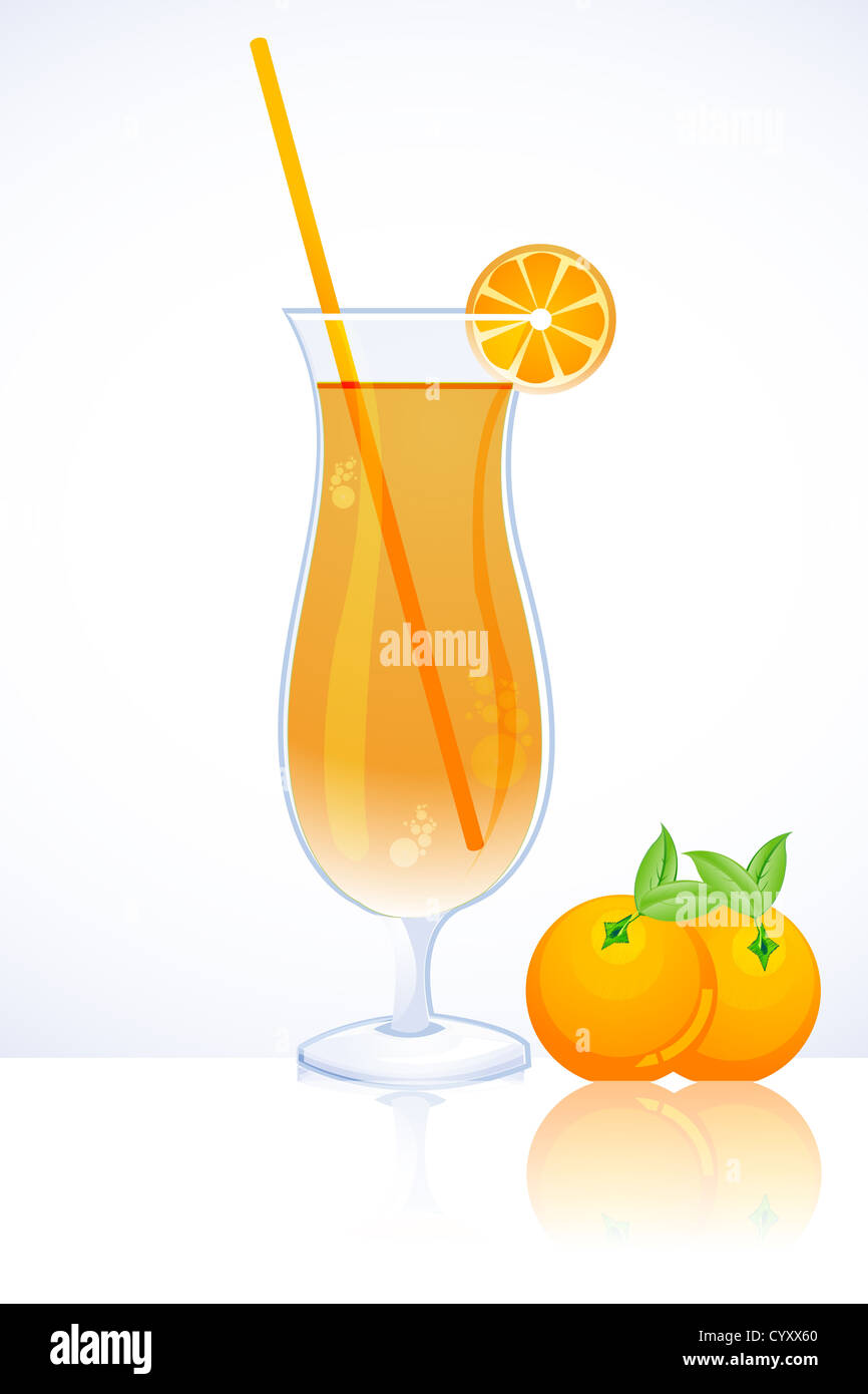 illustration of tangy orange juice Stock Photo Alamy