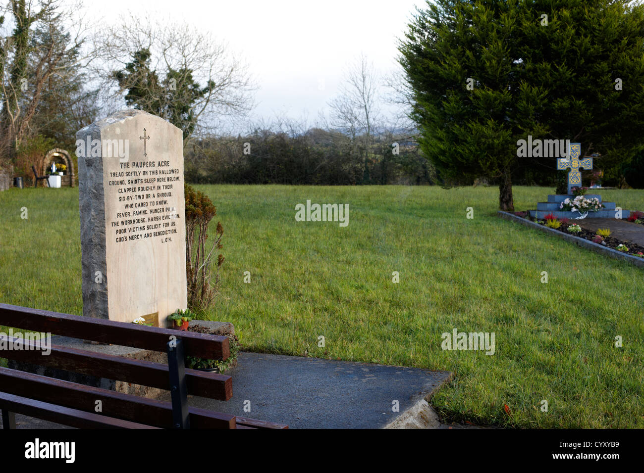 the famine graveyard in manorhamilton county leitrim republic of ireland Stock Photo