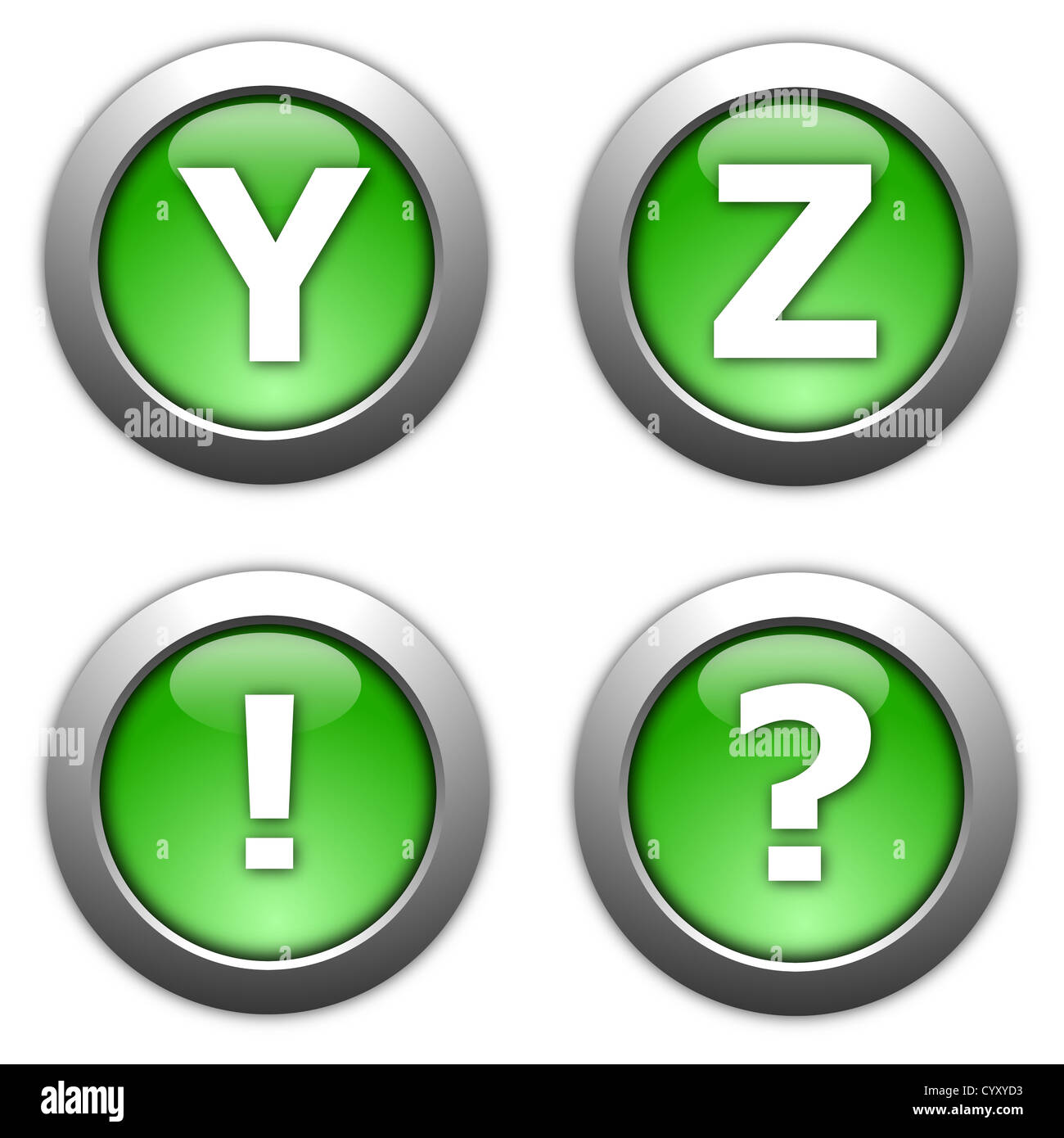 collection of web button alphabet and numbers Stock Photo - Alamy