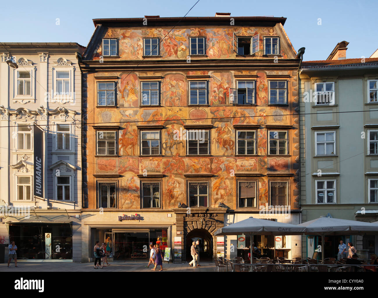 Painted House Herrengasse Graz Stock Photos Painted House
