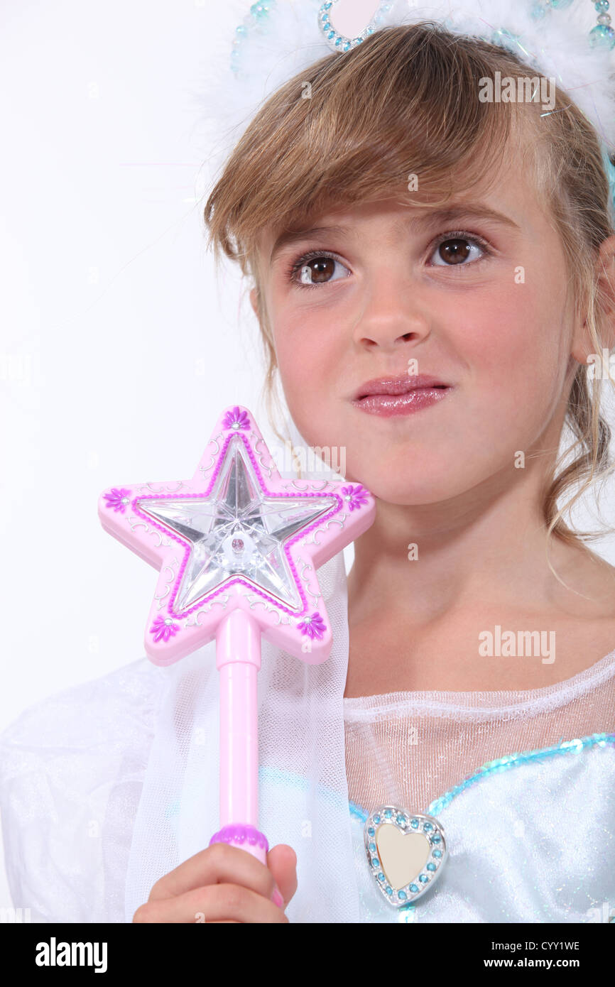 Little girl dressed as princess Stock Photo - Alamy