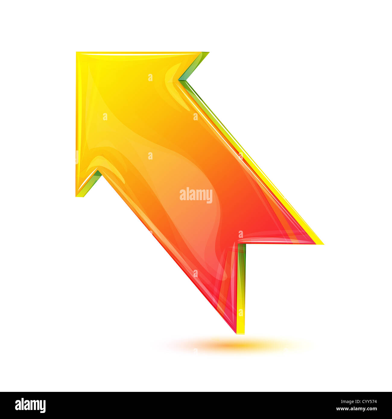 illustration of vector arrow on white background Stock Photo - Alamy