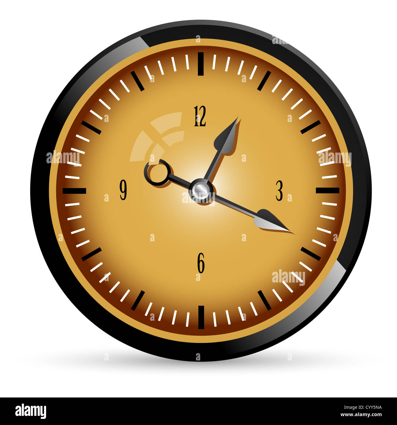 illustration of retro watch on white background Stock Photo - Alamy