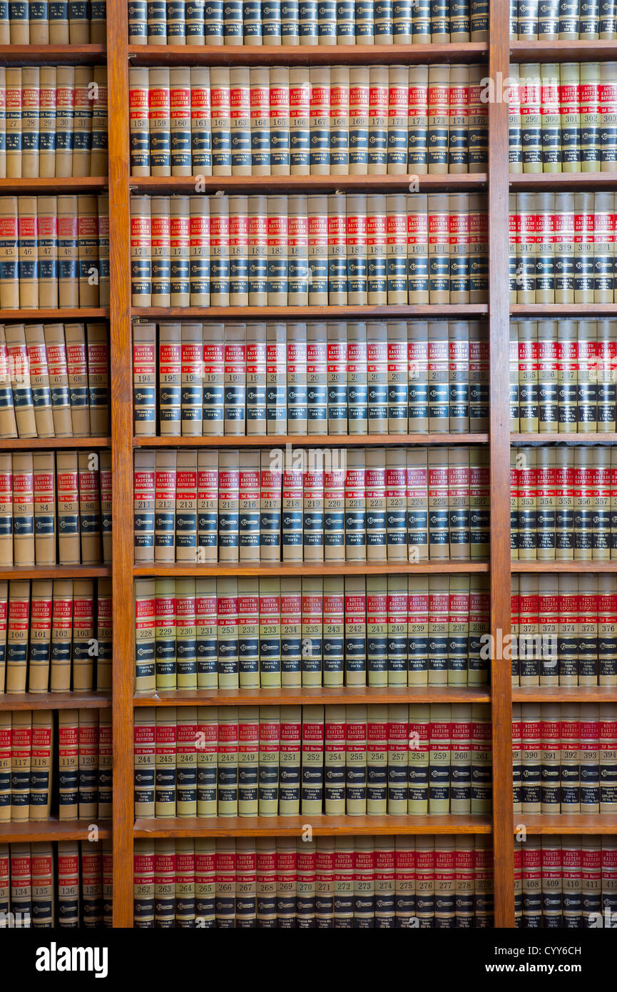Law Library USA Legal books Stock Photo