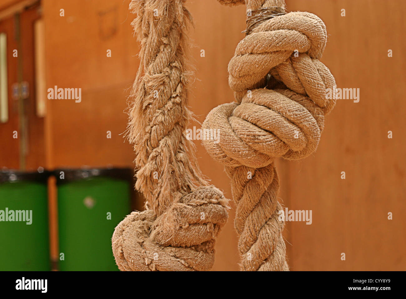 Old Gym Ropes Old gymnasium hi-res stock photography and images - Alamy