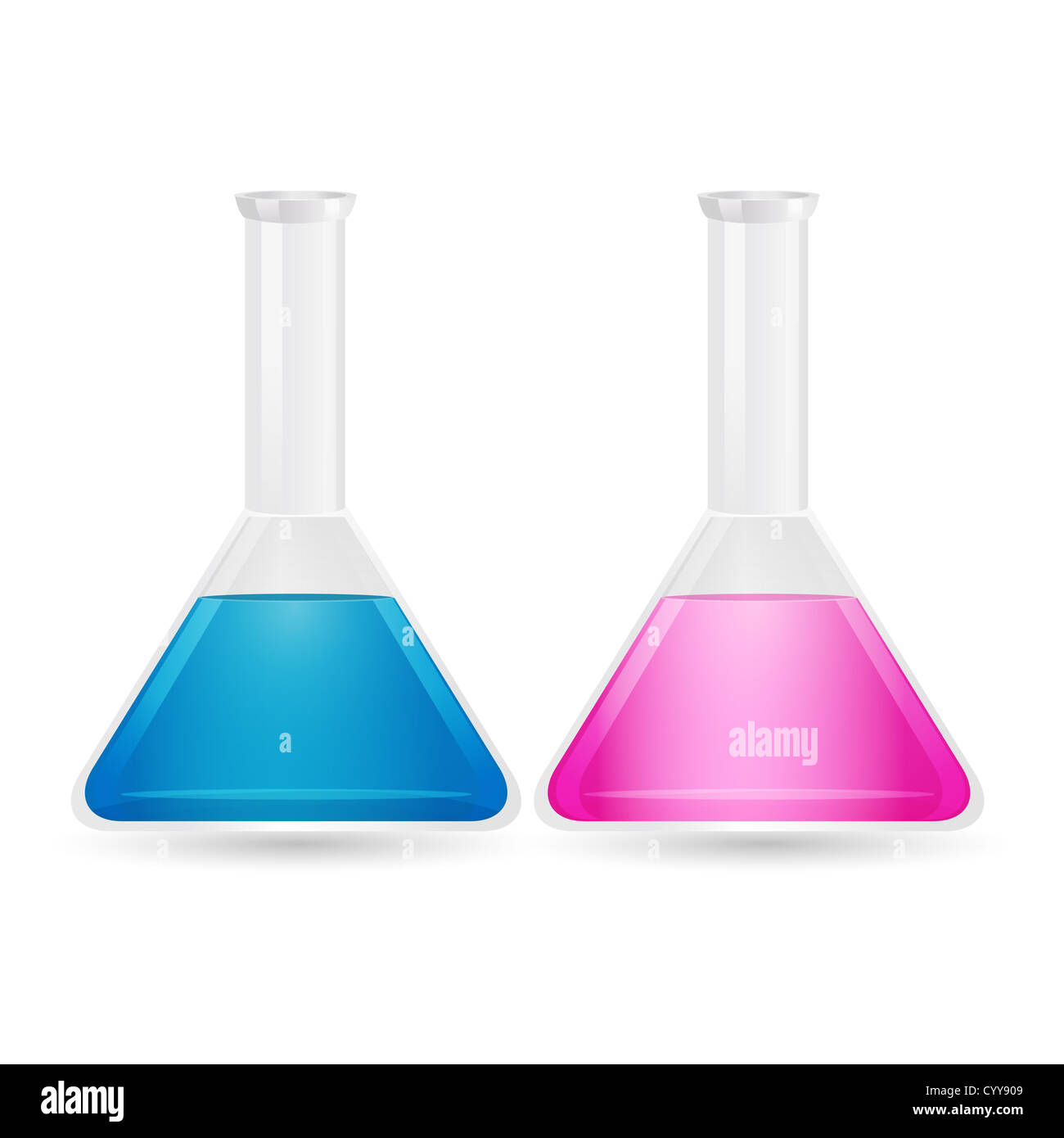 illustration of chemistry beaker with solution on isolated background Stock Photo Alamy