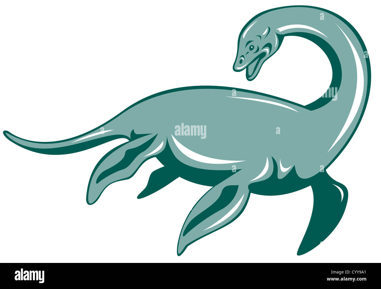 Loch ness monster illustration hi-res stock photography and images - Alamy