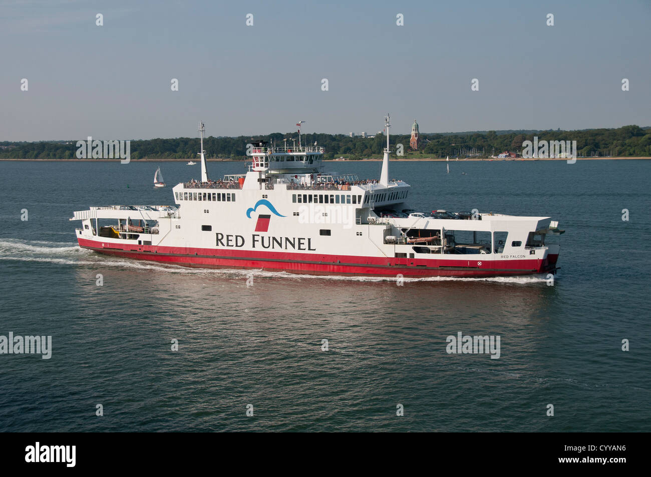 Red Funnel 'Red Falcon' Stock Photo