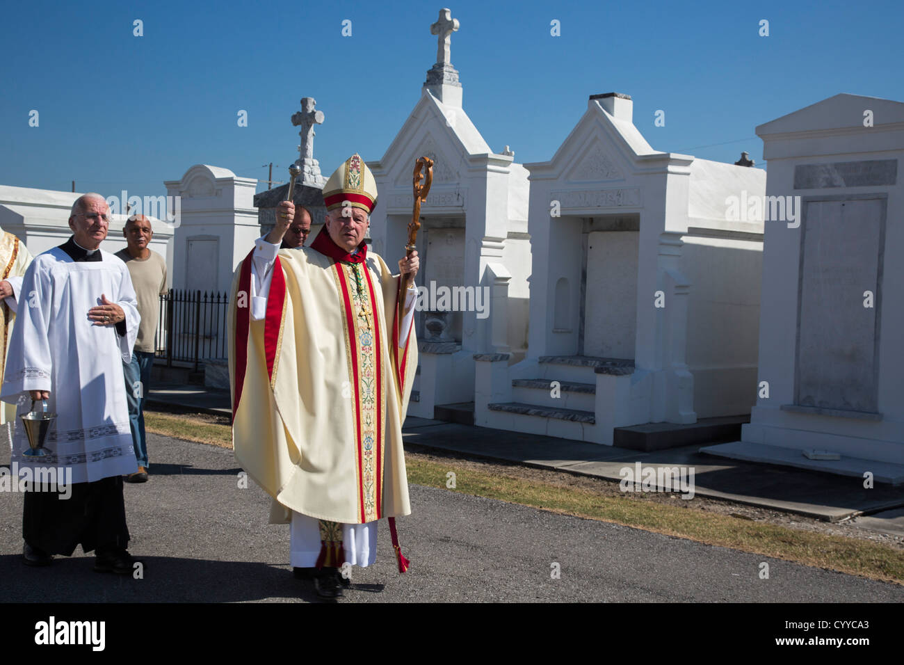 New Orleans, Louisiana Gregory Aymond leads the Blessing of the Graves at St. Louis