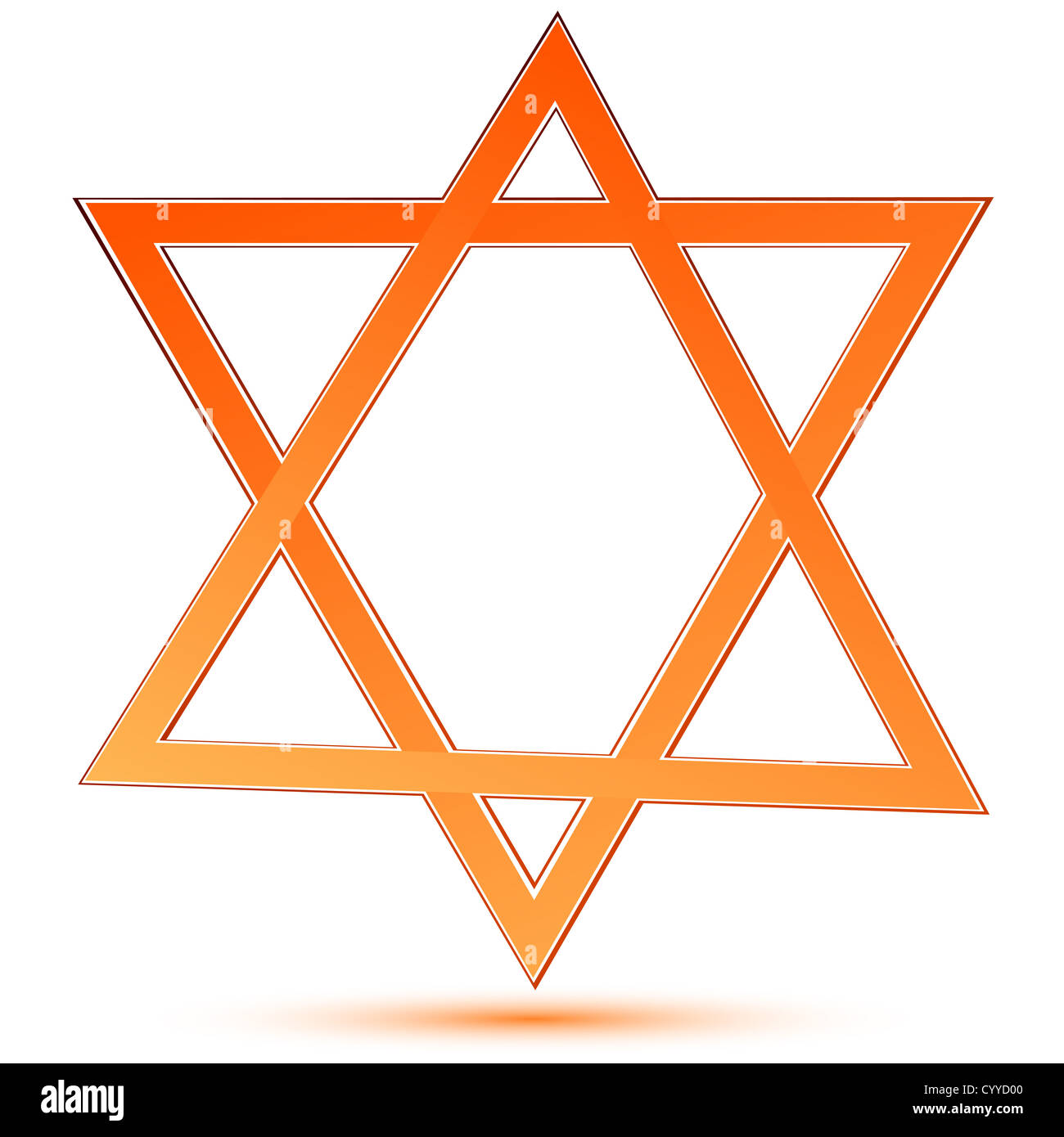 Illustartion Of Star Of David On White Background Stock Photo Alamy Illustartion Of Star Of David On White Background CYYD00