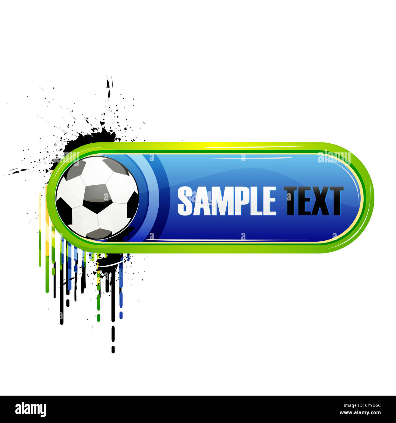illustration of colored soccer card on white background Stock Photo Alamy
