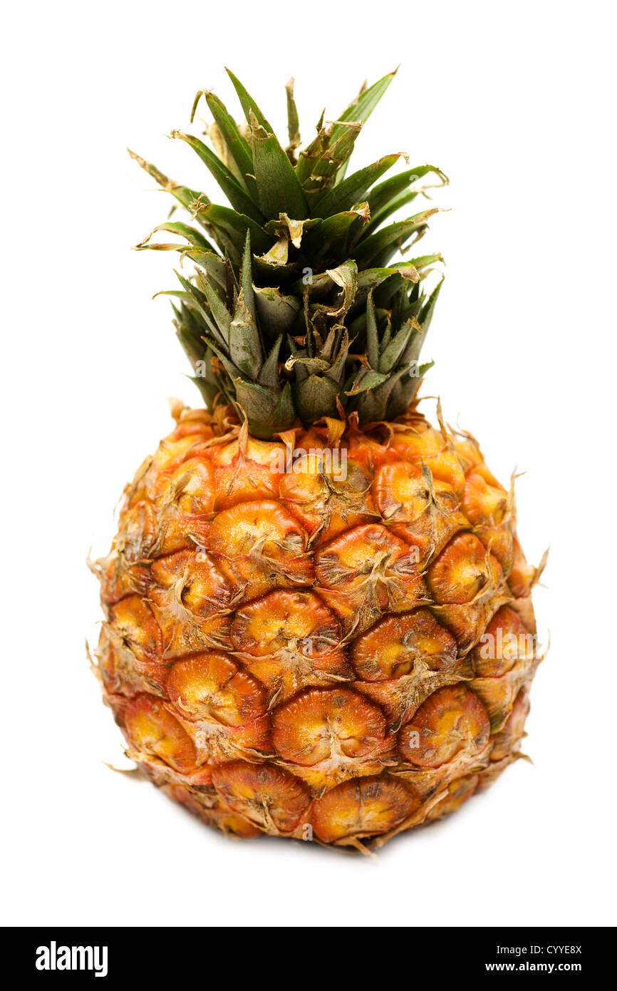 Caribbean fresh ripe pineapple isolated on white Stock Photo Alamy