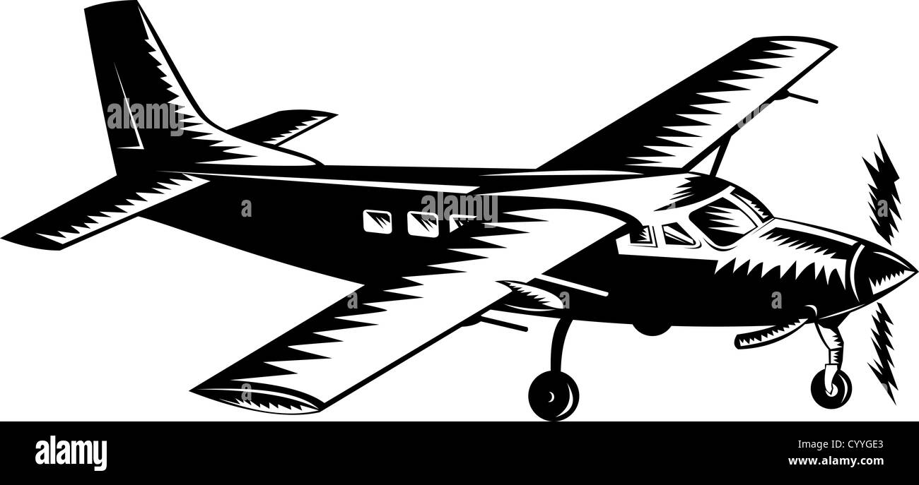 Propeller airplane Black and White Stock Photos & Images Alamy