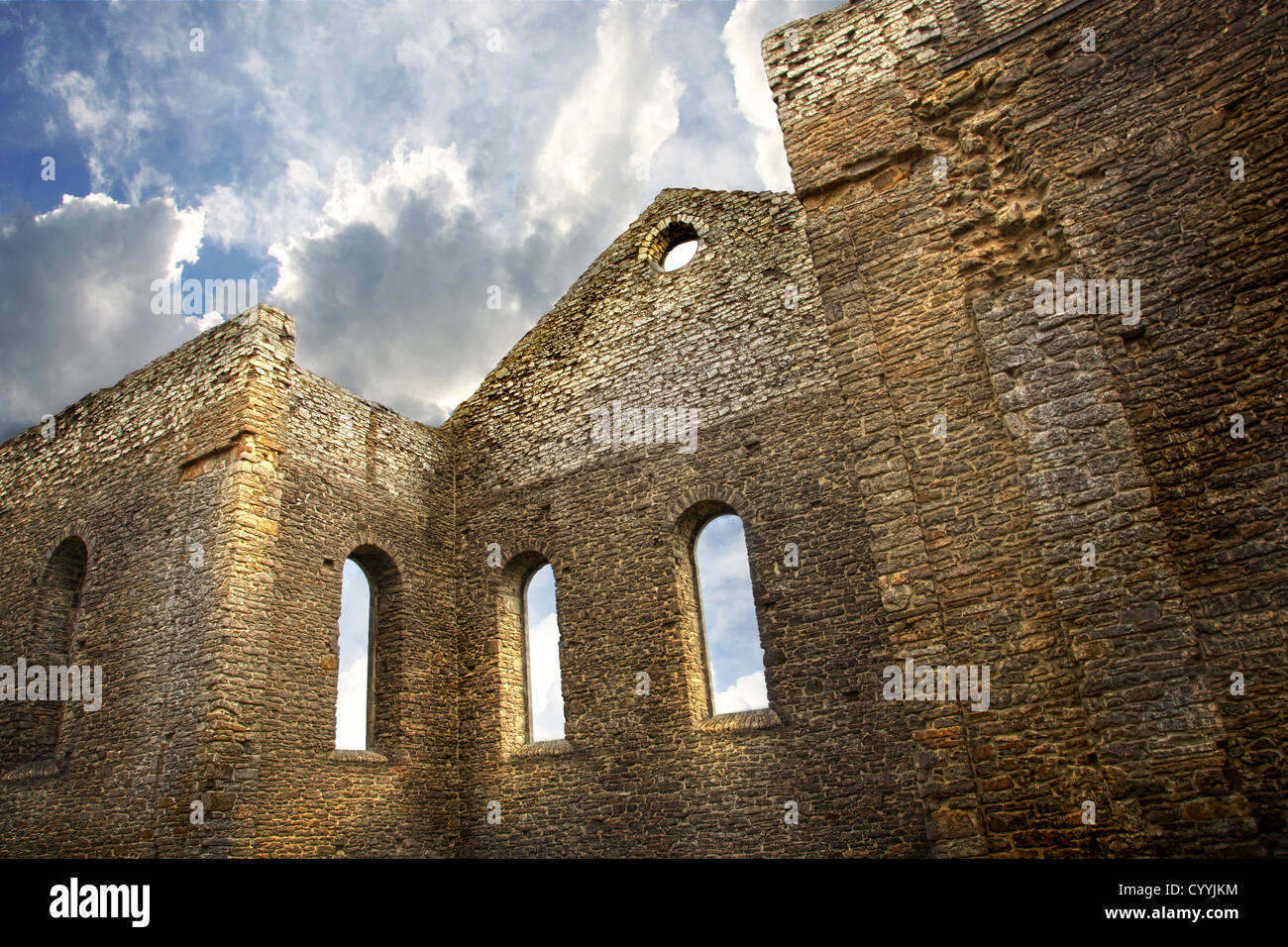 Ruins of a church in South Glengarry, Ontario, Canada Stock Photo