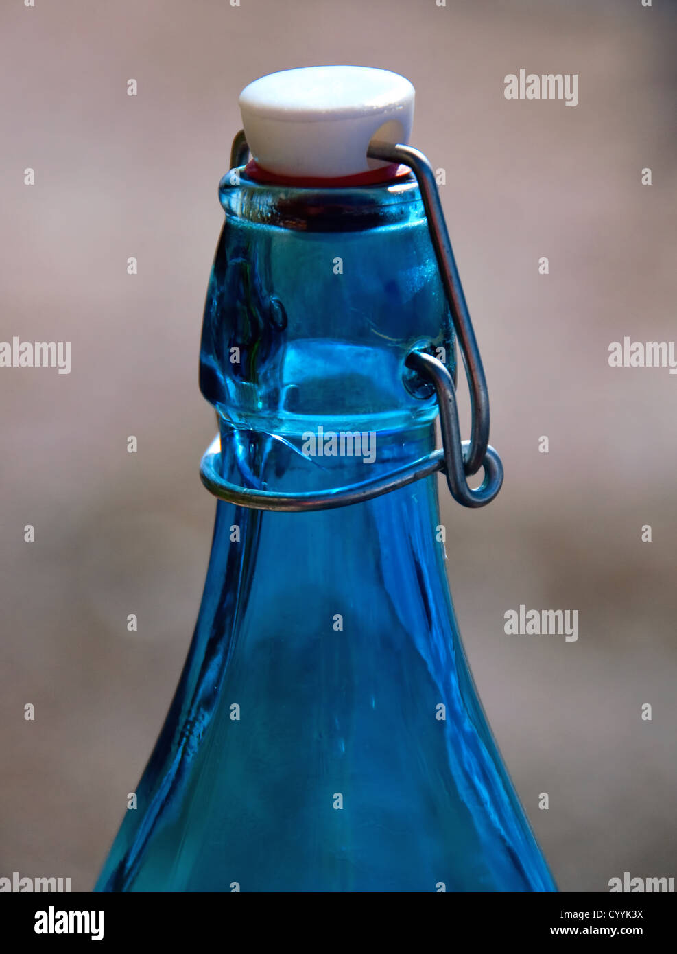 Part of an old vintage bottle Stock Photo