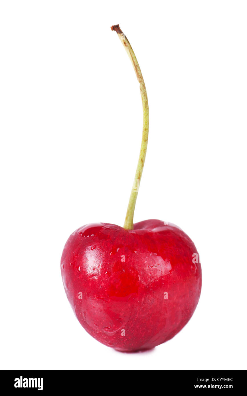 cherry　写真のR 1個 One single cherry Cut Out Stock Images & Pictures - Alamy