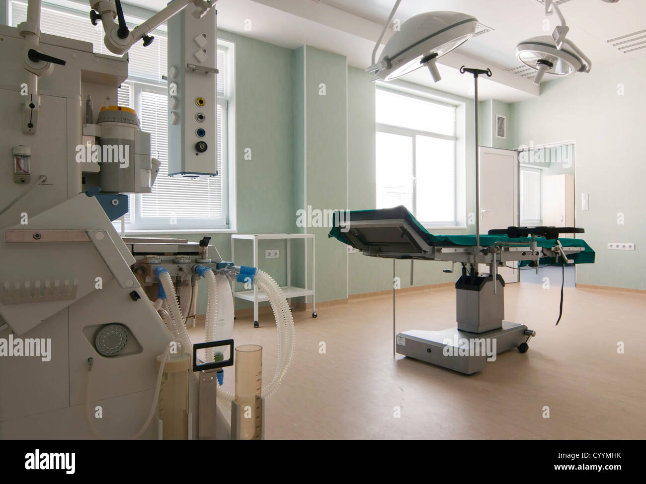 Medicaldiagnostic equipment room. Therapeutic and diagnostic rooms with medical equipment Stock