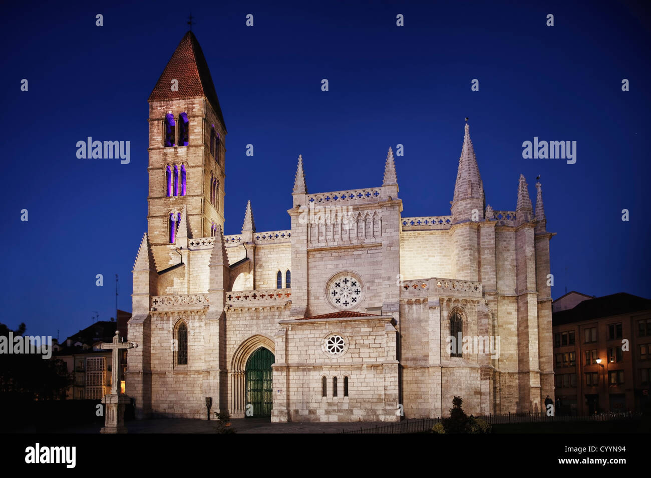 Antigua Church, Night Lighting Stock Photo Alamy