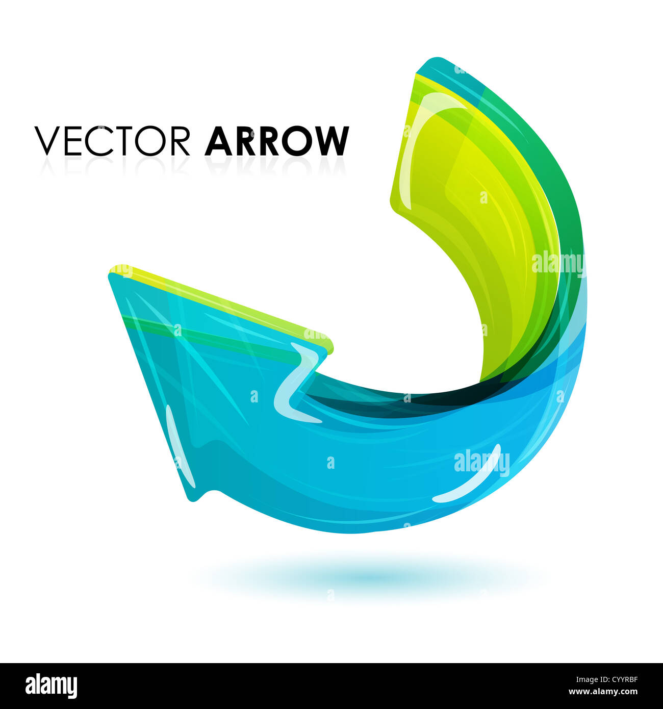 illustration of vector arrow on white background Stock Photo - Alamy