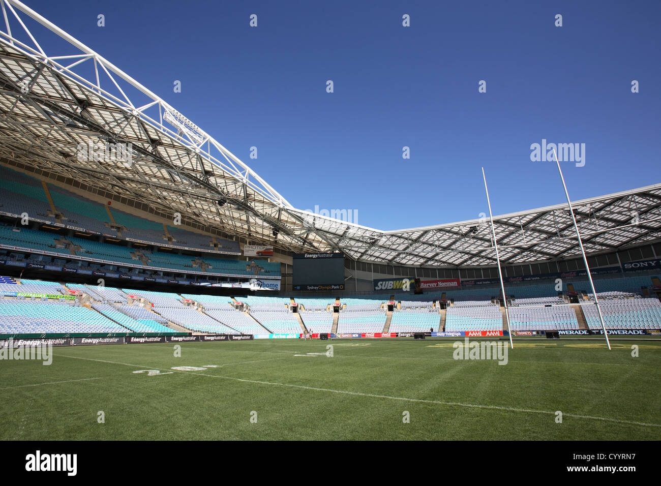 Stadium Australia at Sydney Olympic Park. Homebush bay, Sydney, Australia. Stock Photo